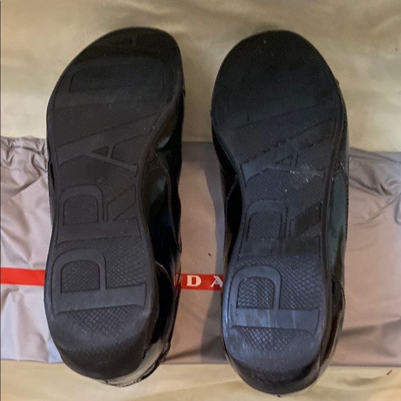 Men's Black Patent Leather Prada Shoes US 10 Prada 9 - Picture 5 of 8